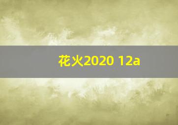 花火2020 12a